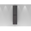 H&R badmeubelen Juice Hoge Kast - 40x35x170cm - met ronde hoeken - 2 deuren - rechtsdraaiend - wenge SW875861
