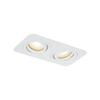 QAZQA Alberto Inbouwspot set - 2 spots - 11x17.5cm - inclusief led lamp helder - IP44 - Rechthoek - Wit SW1477244