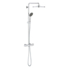 Grohe Vitalio ensemble de douche pluie apparent – thermostatique – douche de tête Ø 31 cm – douchette ronde – avec barre de douche – chrome SW710608