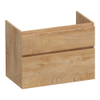 BRAUER Delight Ensemble meuble de salle de bains - 220x62x46 - 6 tiroirs - sans poignées - softclose - avec plan - forest tan SW1238751