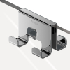 Tiger Caddy Handdoekhaak voor douchecabine 68 mm dubbel Chroom SW877197