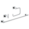 GROHE Essentials Cube ensemble d’accessoires 3 en 1 chrome 0438178
