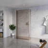 Fortifura Galeria Vrijstaande Inloopdouche - 100x200cm - Rookglas - antikalk - 8mm veiligheidsglas - 2 zijwanden - 30cm - wandsteunen en hoekprofielen - PVD - geborsteld RVS SW993039