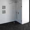 BRAUER Créer Douche à l'italienne - 90x200cm - sans profil - 40cm - paroi latérale - anti-calcaire - verre de sécurité 8mm - inox brossé SW223909