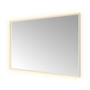 Hotbath &MORE Spiegel - 120x80cm - directe en indirecte LED - color changing - spiegelverwarming - dimbaar - met afstandsbediening - PVD - geborsteld messing (RVS) SW1246039