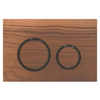 Geberit Sigma 21 bedieningplaat met dualflush frontbediening voor toilet 24.6x16.4cm zwartchroom / amerikaans noten SW420860 Geberit Sigma 21 bedieningplaat met dualflush frontbediening voor toilet 24.6x16.4cm zwartchroom / amerikaans noten SW420860
