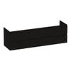 BRAUER Joy meuble sous lavabo 160 4 tiroirs softclose - sans poignée - 2 découpes pour siphon - Timber Black SW1201135