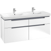 Villeroy & Boch Subway 2.0 wastafelonderkast - 128.7x59cm - 4 lades - mat wit SW479834