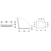 Geberit Smyle Square abattant de WC avec couvercle avec softclose forme sandwich fixation par le haut blanc 500240011 SW417373