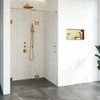 Saniclass Create Nisdeur 2-delig 125x200cm profielloos met antikalk en 8mm veiligheidsglas Goud geborsteld SW638677 Saniclass Create Nisdeur 2-delig 125x200cm profielloos met antikalk en 8mm veiligheidsglas Goud geborsteld SW638677