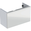 Geberit Acanto Meuble sous-vasque compact avec 1 tiroir 89x53.5x41.6cm avec poignée et siphon blanc SW417210