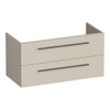 BRAUER Trust meuble sous-lavabo 100 sans poignées rapportées 2 tiroirs à fermeture douce et 1 découpe pour siphon - beige mat SW1203881