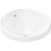 Hansgrohe Xuniva S wastafel - 40x40x17.5cm - zonder kraangat - met overloop - opbouw - wit SW962941