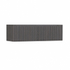 H&R Badmeubelen Juice Wastafelonderkast - 140x45x40cm - rechterhoek afgerond - 3D-front - 2 lades - geïntegreerde greep - wenge SW1260107