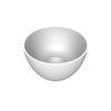 Arqua Olivia Waskom - 22x22cm - rond - opbouw - mat wit SW1447189
