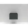 H&R Badmeubelen Matrix Wastafelonderkast - 60x44.8x40cm - 3D-front - 1 lade - greeploos met greeplijst - petrol mat SW756812