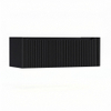 H&R Badmeubelen Juice Wastafelonderkast - 120x45x40cm - rechterhoek afgerond - 3D-front - 2 lades - geïntegreerde greep - zwart mat SW1259987