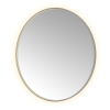 Hotbath &MORE Spiegel Round - diameter 120cm - direct en indirect LED - spiegelverwarming - dimbaar - met afstandsbediening - PVD - geborsteld gunmetal antraciet SW1245854