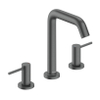 Hansgrohe Tecturis E wastafelkraan - model 150 - 3-gats - brushed black chrome (zwart) SW1567385