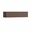 H&R Badmeubelen Juice Meuble sous vasque - 180x45x40cm - angle gauche arrondi - 2 tiroirs - poignée intégrée - coffee SW1491235