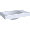 Geberit Acanto fontein 40cm kraangat rechts zonder overloop wit SW798592 Geberit Acanto fontein 40cm kraangat rechts zonder overloop wit SW798592