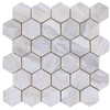 Terravito Ivello carreau mural - 26.3x27.4cm - aspect pierre naturelle - blanc poli (blanc) SW1119970