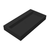 Best Design Nero Lavabo pour meuble 80x42x10cm Solid surface noir mat SW533165