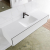 Mondiaz Lagom Meuble avec 1 tiroir 140x30x45cm vasque Cloud central 1 trou de robinet Solid Surface Urban SW409200