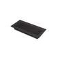 Ink Kraft lavabo - 120x45x1cm - vasque centrée - 2 trous de robinet - quartz noir mat SW439746
