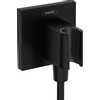 Hansgrohe Fixfit e - handdouchehouder - inclusief muuraansluitbocht - mat zwart SW773897