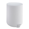 Smedbo Beslagsboden Poubelle à pédale 4ltr Softclose Mat Blanc SW1026300