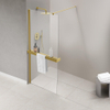 Fortifura Galeria handdoekrek voor inloopdouche - klemmen - 140cm - inkortbaar - geborsteld messing (goud) SW1212773