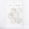 ÉCHANTILLON The Mosaic Factory Barcelona carreau de mosaïque 5.1x5.9x0.6cm pour mur et pour intérieur et extérieur résistant au gel hexagone carrara blanc mat SW861990