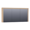 BRAUER Rise armoire de toilette – 139 x 70 x 15 cm – sans éclairage – Chêne naturel SW371765