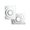 Grohe Surf wc bedieningsplaat enkele spoeling verticaal/horizontaal chroom 0729136 Grohe Surf wc bedieningsplaat enkele spoeling verticaal/horizontaal chroom 0729136