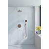 Fortifura Calvi Inbouw Regendoucheset - rond - thermostatisch - wandarm - 25cm - hoofddouche - ronde handdouche - gladde slang - PVD - geborsteld koper SW1244923