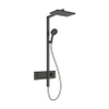 Hansgrohe Raindance alive Q - showerpipe 210/340 1jet - ecosmart - thermostaat - geborsteld zwart chroom (antraciet) SW1388652