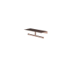 Hotbath &MORE Dubbele Rolhouder - voor planchet serie - PVD - geborsteld koper SW1245989
