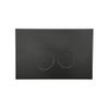 FugaFlow Efficiente Press Bedieningsplaat - bedieningspaneel voor Geberit UP320 inbouwreservoir - dualflush - ronde knoppen - kunststof zwart mat SW1123782