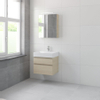 Bruynzeel Roma badmeubelset 60x60.5x46cm met softclose inclusief spiegelkast natuur eiken SW384865 Bruynzeel Roma badmeubelset 60x60.5x46cm met softclose inclusief spiegelkast natuur eiken SW384865
