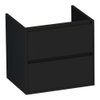 Saniclass New Future wastafelonderkast 60x46x55cm 4 softclose greeploze lades met 2 sifonuitsparingen MDF mat Zwart SW372490 Saniclass New Future wastafelonderkast 60x46x55cm 4 softclose greeploze lades met 2 sifonuitsparingen MDF mat Zwart SW372490