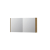 INK SPK1 spiegelkast – 120x60x14 cm – 2 deuren, dubbelzijdige spiegeldeuren – Fineer Natur mat SW493786