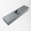 MONDIAZ TYNE lave-mains - 90x23x12cm - vasque centre - sans trou robinet - plata (argent) SW1026166