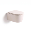 QeramiQ Dely Swirl Wandclosetset - 36.5x53cm - diepspoel - rimless - slim softclose zitting - linnen SW1590132