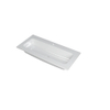 Ink faktor lavabo 100x1.5x45cm 1 trou pour robinet évier polystone blanc brillant SW207259