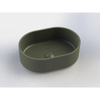 Arcqua Case waskom - 40x28cm - Ovaal - Cast marble Mat groen SW909487