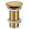 Wiesbaden UniMatch bouchon de vidage ouverte prolongée 5/4" laiton brossé PVD SW890846
