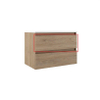 Adema Chaci Pièce de service pour meuble de salle de bain - 80cm - tiroir du bas - tiroir intérieur en lin - chêne SW968527