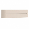 H&R Badmeubelen Juice Wastafelonderkast - 180x45x50cm - afgeronde hoeken - 4 lades - geïntegreerde greep - Merino SW1491586