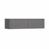 H&R Badmeubelen Juice Wastafelonderkast - 160x45x40cm - linkerhoek afgerond - 2 lades - geïntegreerde greep - Wenge SW1110544